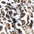 Норка крашеная "Леопард на белом"