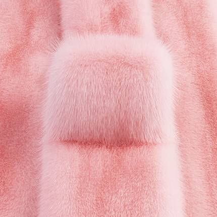 Норка крашеная "Розовый Барби" в наличии в интернет-магазине Мех4...